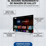 Televisor kalley 50 pulgadas 4k max